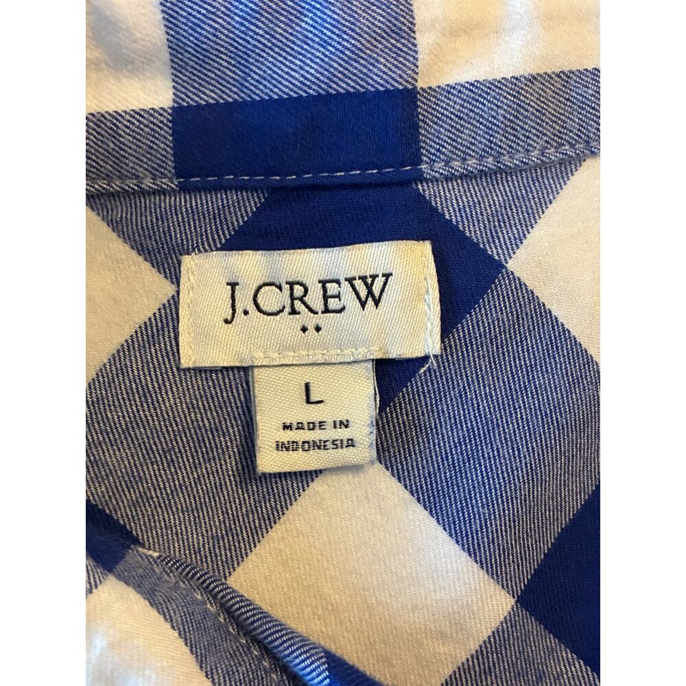 J. Crew flannel button down plaid shirt size large - Picture 7 of 7